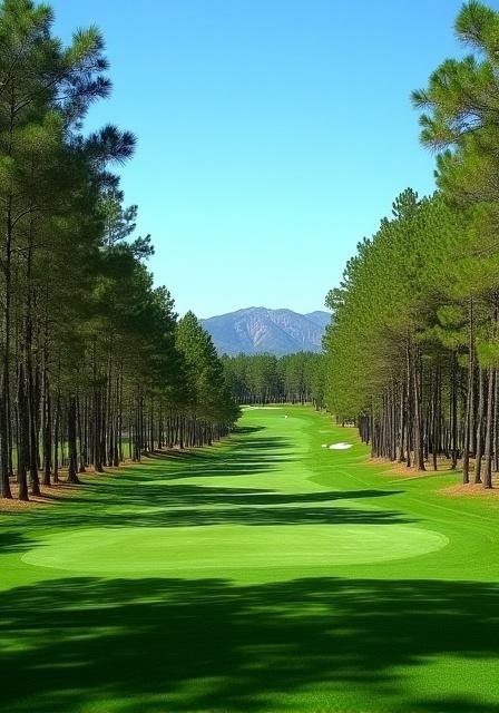 Paisaje de pinares ibéricos que rodean el campo